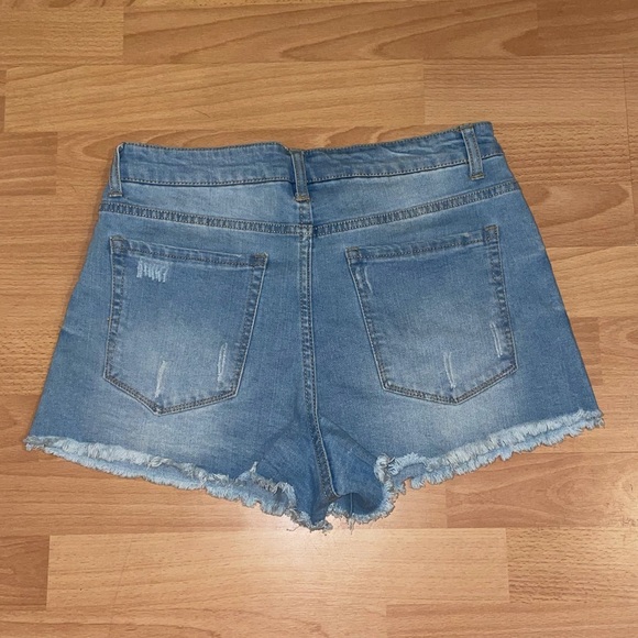 High Waisted Jean Shorts - Picture 2 of 6
